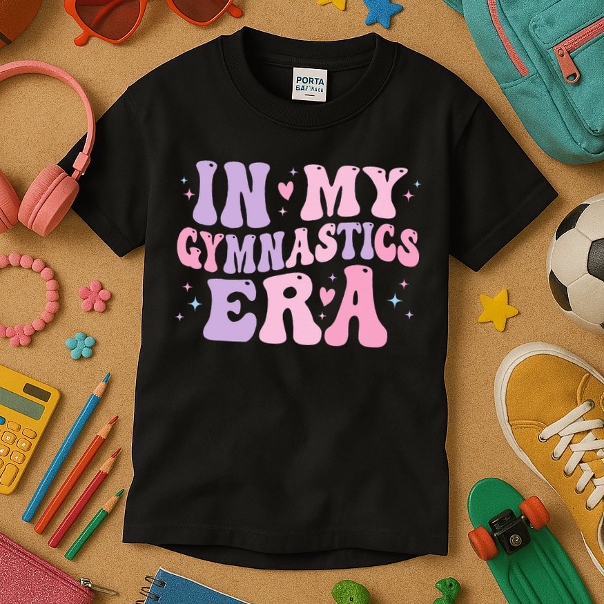 In My Gymnastics Era Funny Gymnast Gymnastic Kids T-Shirt