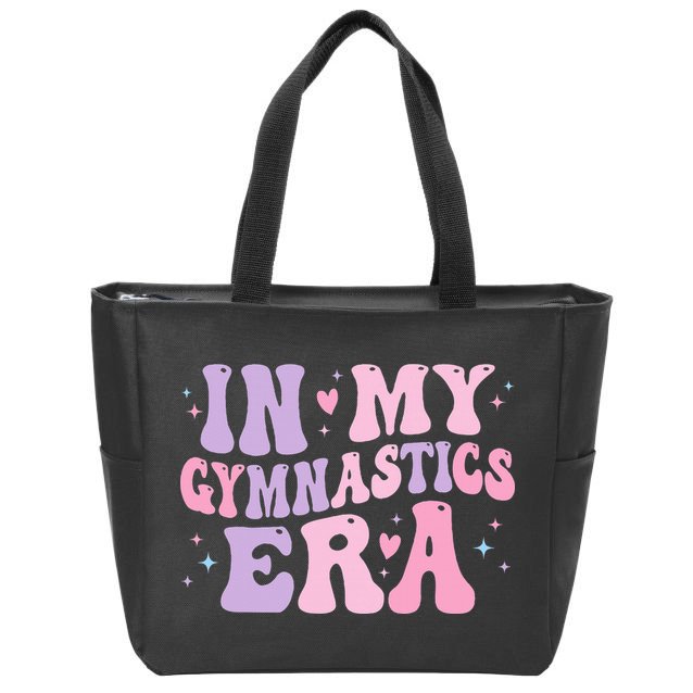 In My Gymnastics Era Funny Gymnast Gymnastic Zip Tote Bag