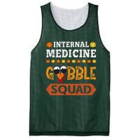 Internal Medicine Gobble Squad Turkey Thanksgiving Internist Mesh Reversible Basketball Jersey Tank