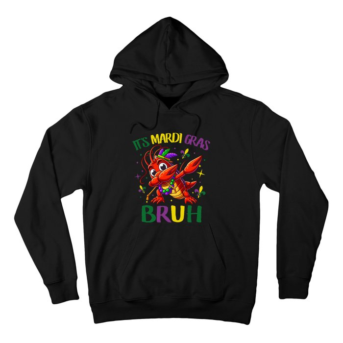 ItS Mardi Gras Bruh Dabbing Crawfish Carnival Hoodie