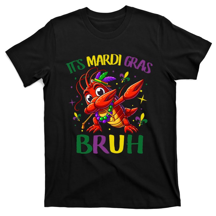 ItS Mardi Gras Bruh Dabbing Crawfish Carnival T-Shirt