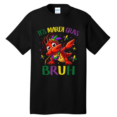 ItS Mardi Gras Bruh Dabbing Crawfish Carnival Tall T-Shirt