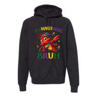 ItS Mardi Gras Bruh Dabbing Crawfish Carnival Premium Hoodie