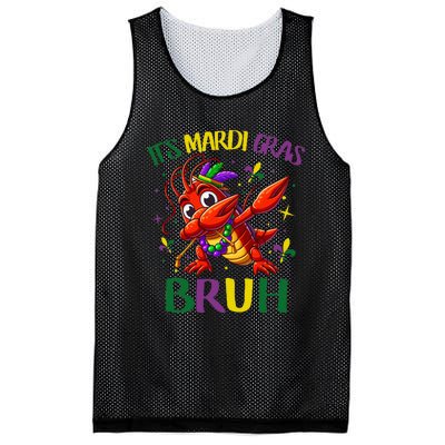 ItS Mardi Gras Bruh Dabbing Crawfish Carnival Mesh Reversible Basketball Jersey Tank