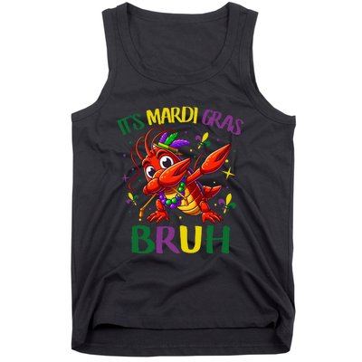 ItS Mardi Gras Bruh Dabbing Crawfish Carnival Tank Top