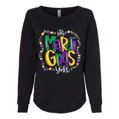 Its Mardi Gras Yall Mardi Gras Party Mask Costume Womens California Wash Sweatshirt