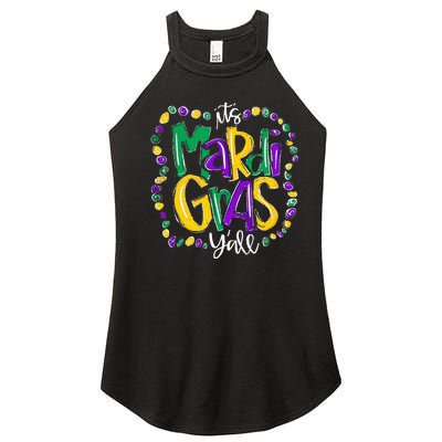 Its Mardi Gras Yall Mardi Gras Party Mask Costume Women’s Perfect Tri Rocker Tank