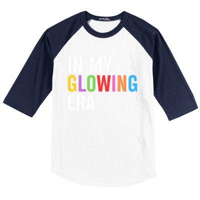 In My Glowing Era Funny Bright Hello Summer Vacation Trips Cute Gift Baseball Sleeve Shirt