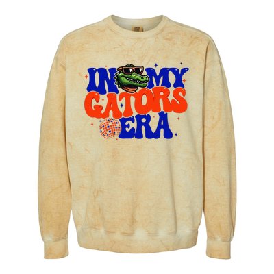 In My Gators Era Game Day Mascot Spirit Squad Florida Groovy Colorblast Crewneck Sweatshirt