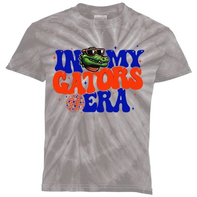 In My Gators Era Game Day Mascot Spirit Squad Florida Groovy Kids Tie-Dye T-Shirt