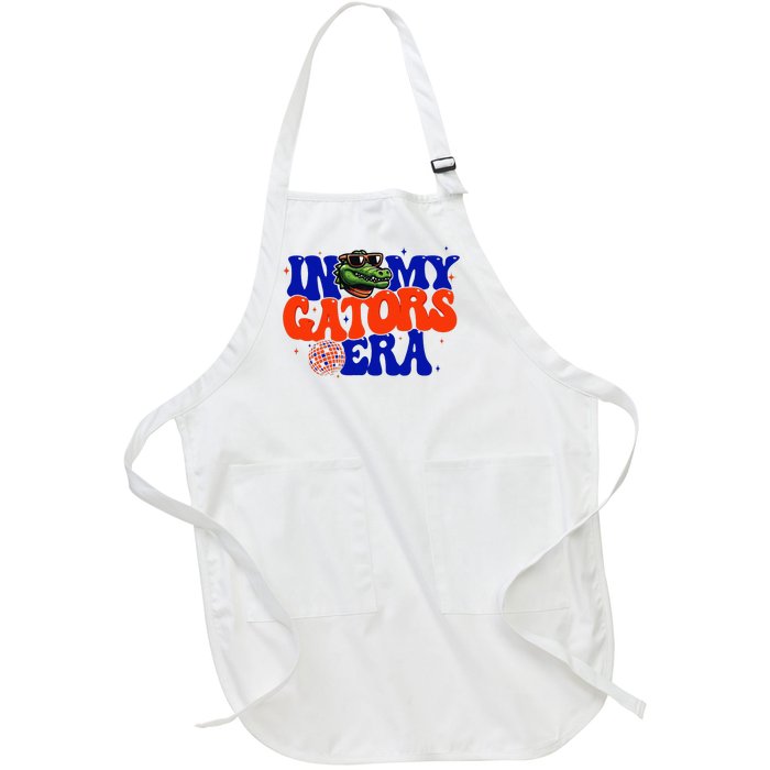 In My Gators Era Game Day Mascot Spirit Squad Florida Groovy Full-Length Apron With Pockets