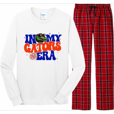 In My Gators Era Game Day Mascot Spirit Squad Florida Groovy Long Sleeve Pajama Set