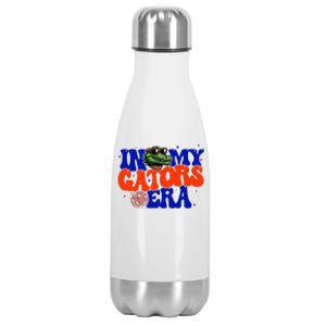 In My Gators Era Game Day Mascot Spirit Squad Florida Groovy Stainless Steel Insulated Water Bottle