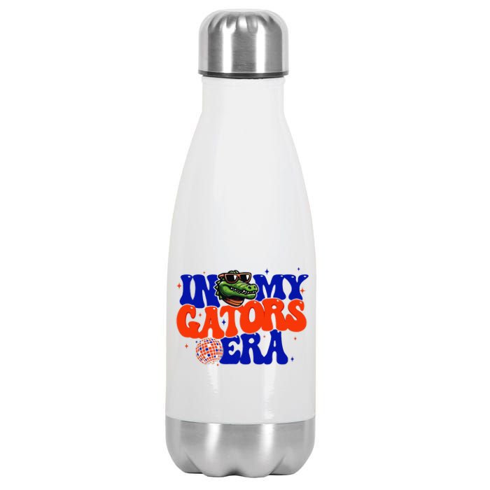 In My Gators Era Game Day Mascot Spirit Squad Florida Groovy Stainless Steel Insulated Water Bottle