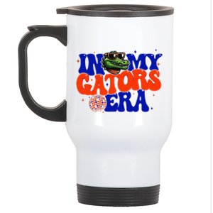 In My Gators Era Game Day Mascot Spirit Squad Florida Groovy Stainless Steel Travel Mug