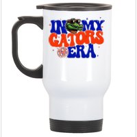 In My Gators Era Game Day Mascot Spirit Squad Florida Groovy Stainless Steel Travel Mug