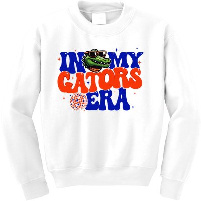 In My Gators Era Game Day Mascot Spirit Squad Florida Groovy Kids Sweatshirt