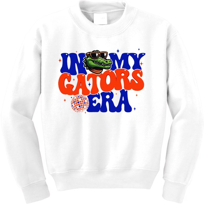 In My Gators Era Game Day Mascot Spirit Squad Florida Groovy Kids Sweatshirt