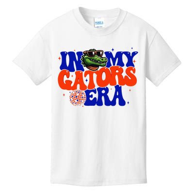 In My Gators Era Game Day Mascot Spirit Squad Florida Groovy Kids T-Shirt