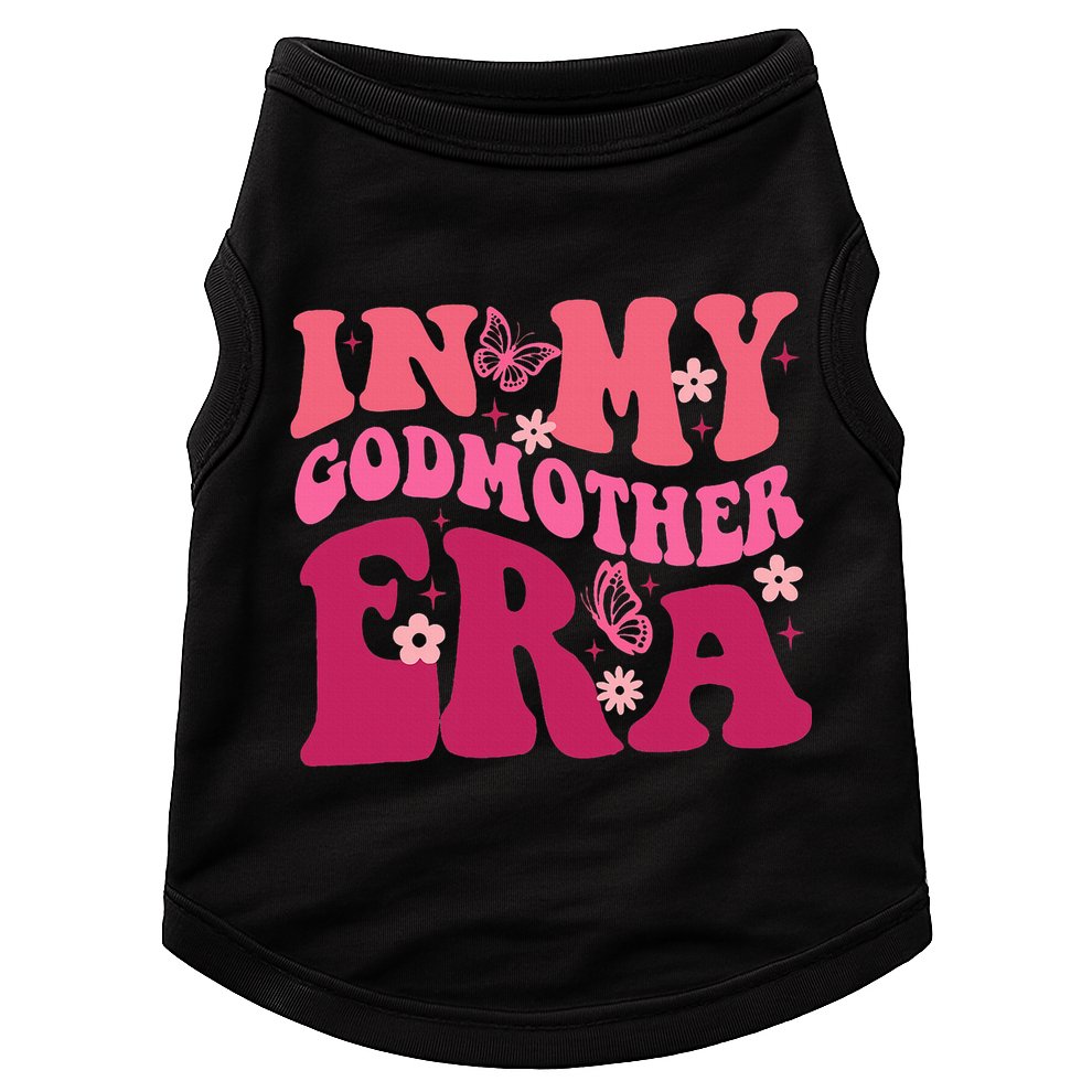 In My Godmother Era Retro Godmom Mother Proposal Doggie Tank