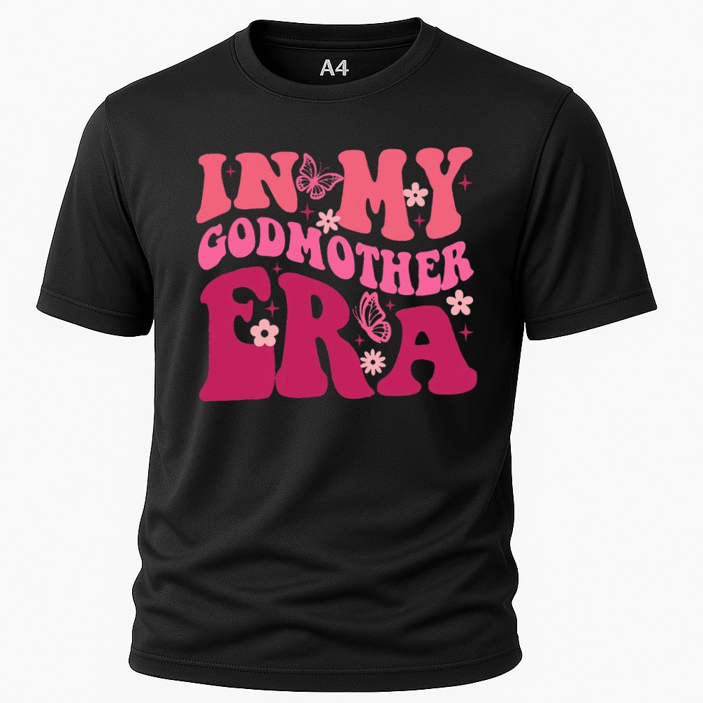 In My Godmother Era Retro Godmom Mother Proposal Cooling Performance Crew T-Shirt
