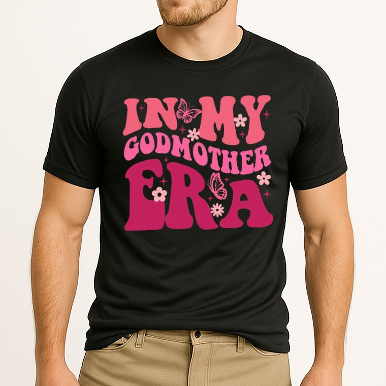 In My Godmother Era Retro Godmom Mother Proposal Cooling Performance Crew T-Shirt