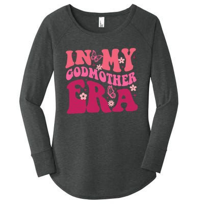 In My Godmother Era Retro Godmom Mother Proposal Women's Perfect Tri Tunic Long Sleeve Shirt