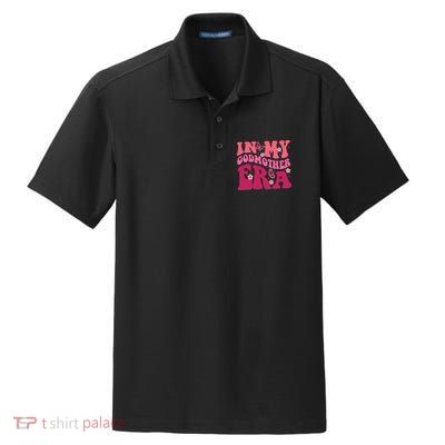 In My Godmother Era Retro Godmom Mother Proposal Dry Zone Grid Polo