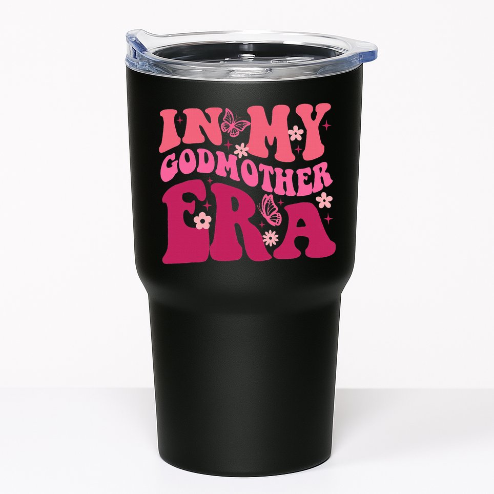 In My Godmother Era Retro Godmom Mother Proposal Tumbler