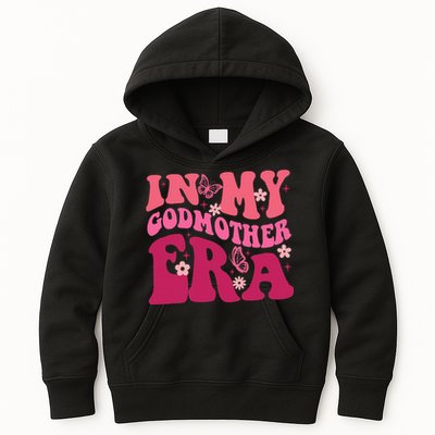 In My Godmother Era Retro Godmom Mother Proposal Kids Hoodie