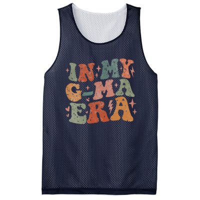 In My Gma Era Lover Groovy Vintage Mom Funny MotherS Day Mesh Reversible Basketball Jersey Tank