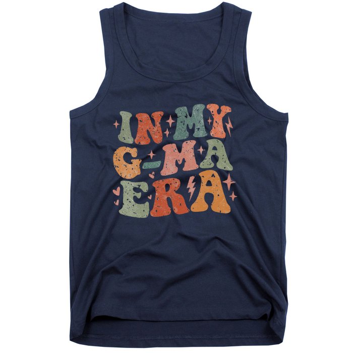 In My Gma Era Lover Groovy Vintage Mom Funny MotherS Day Tank Top