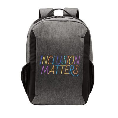 Inlcusion Matters Gift Autism Awareness Support Acceptance Gift Vector Backpack