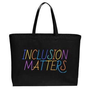 Inlcusion Matters Gift Autism Awareness Support Acceptance Gift Cotton Canvas Jumbo Tote