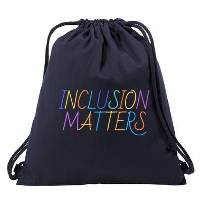 Inlcusion Matters Gift Autism Awareness Support Acceptance Gift Drawstring Bag