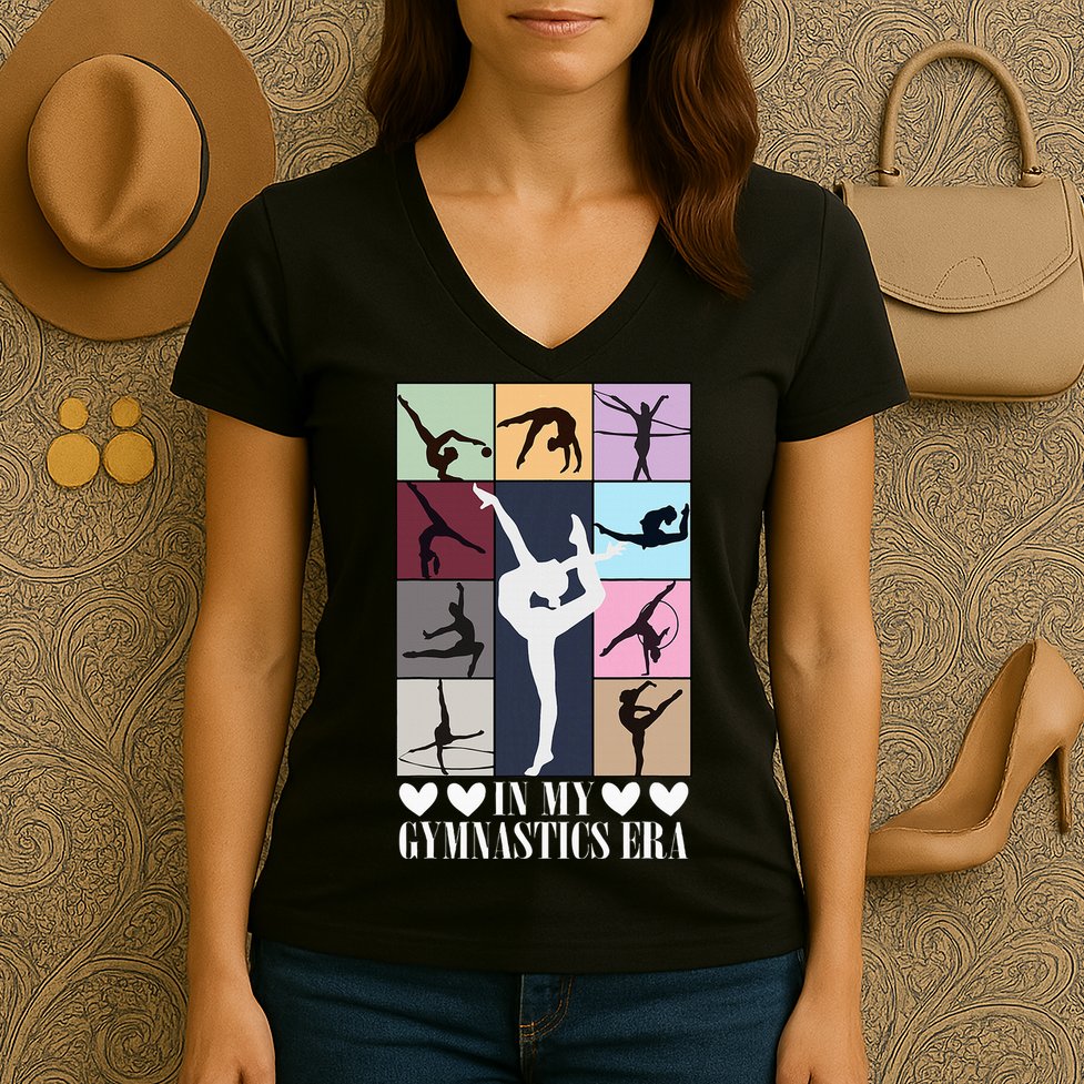 In My Gymnastics Era Women's V-Neck T-Shirt