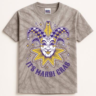 It's Mardi Gras Holiday Festival Kids Tie-Dye T-Shirt