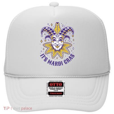 It's Mardi Gras Holiday Festival High Crown Mesh Back Trucker Hat