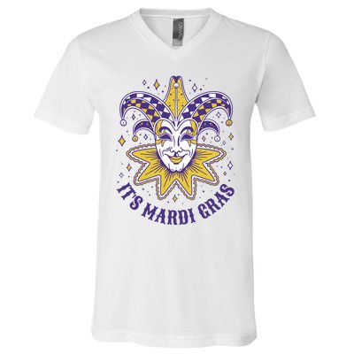 It's Mardi Gras Holiday Festival V-Neck T-Shirt