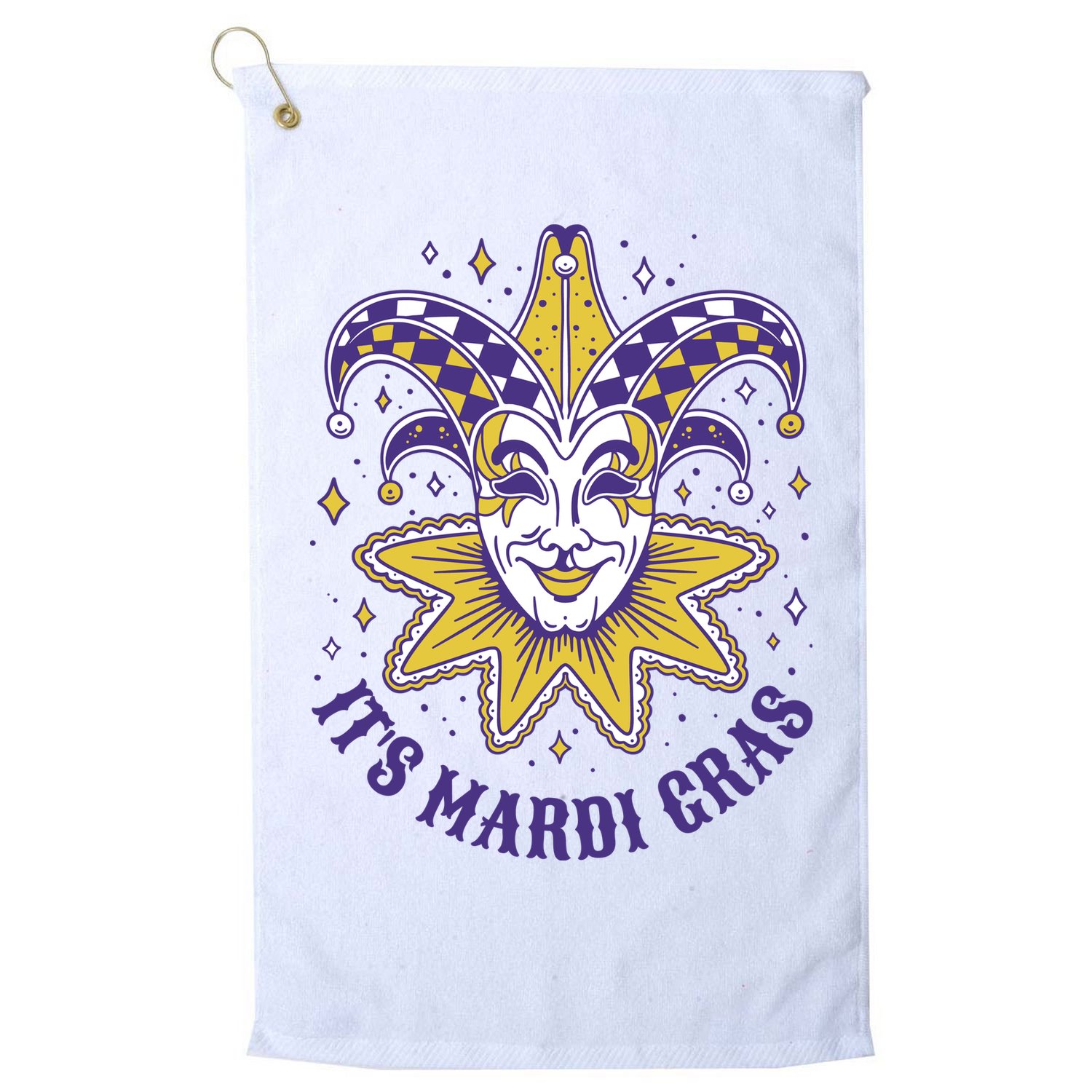 It's Mardi Gras Holiday Festival Golf Towel