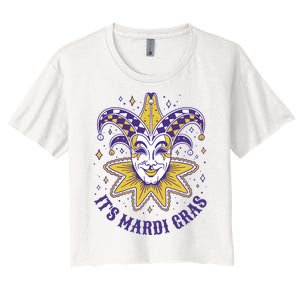 It's Mardi Gras Holiday Festival Women's Crop Top Tee