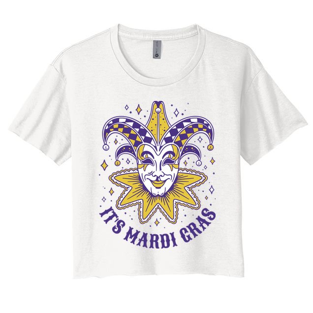 It's Mardi Gras Holiday Festival Crop Top