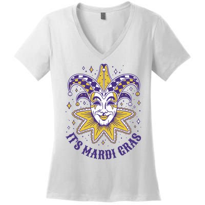 It's Mardi Gras Holiday Festival Women's V-Neck T-Shirt