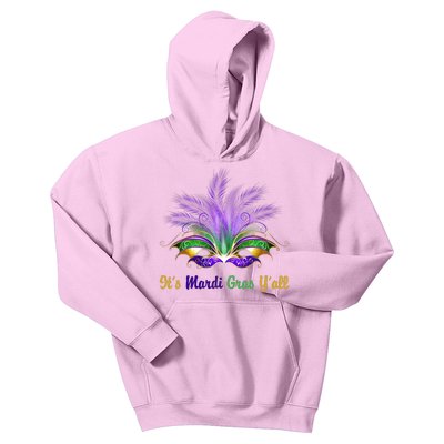 It's Mardi Gras Y'all Festive Party Kids Hoodie