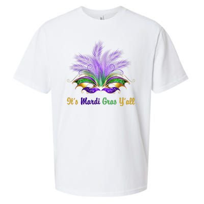 It's Mardi Gras Y'all Festive Party Sueded Cloud Jersey T-Shirt