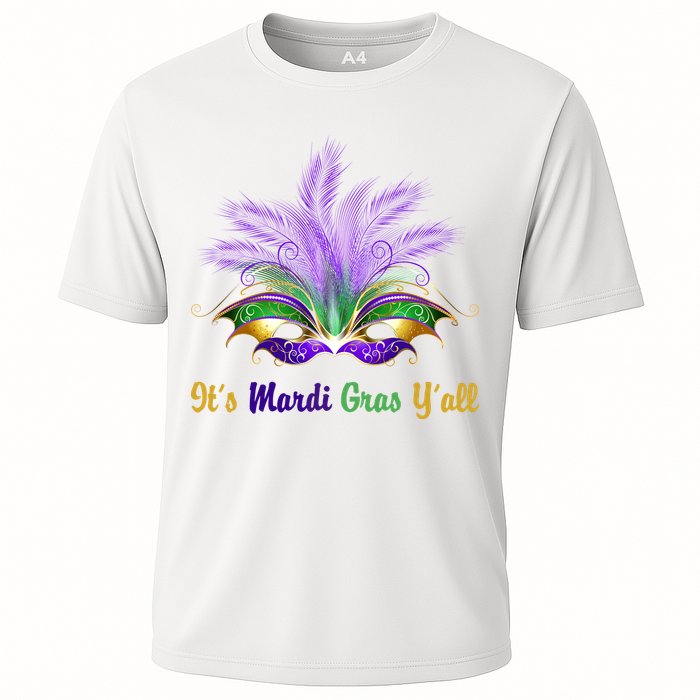 It's Mardi Gras Y'all Festive Party Cooling Performance Crew T-Shirt