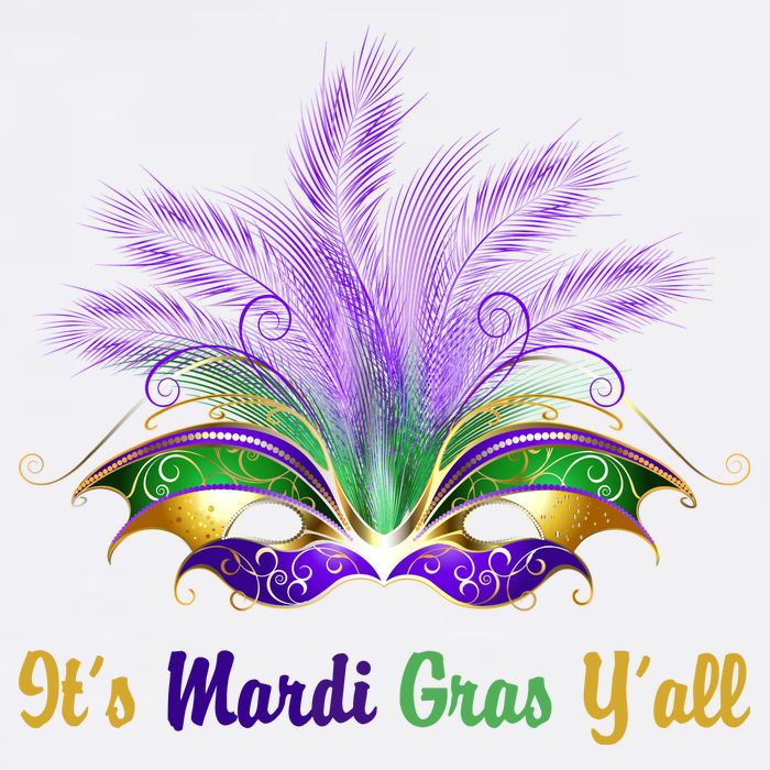 It's Mardi Gras Y'all Festive Party T-Shirt