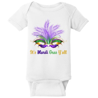It's Mardi Gras Y'all Festive Party Baby Bodysuit