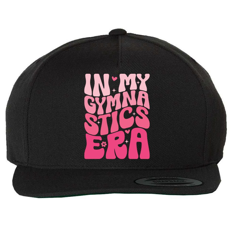 In My Gymnastics Era Groovy Gymnastics Birthday Gift Wool Snapback Cap