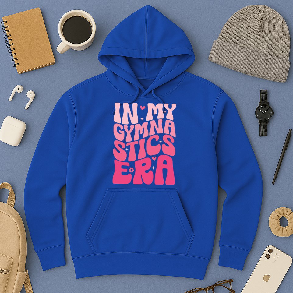 In My Gymnastics Era Groovy Gymnastics Birthday Gift Hoodie